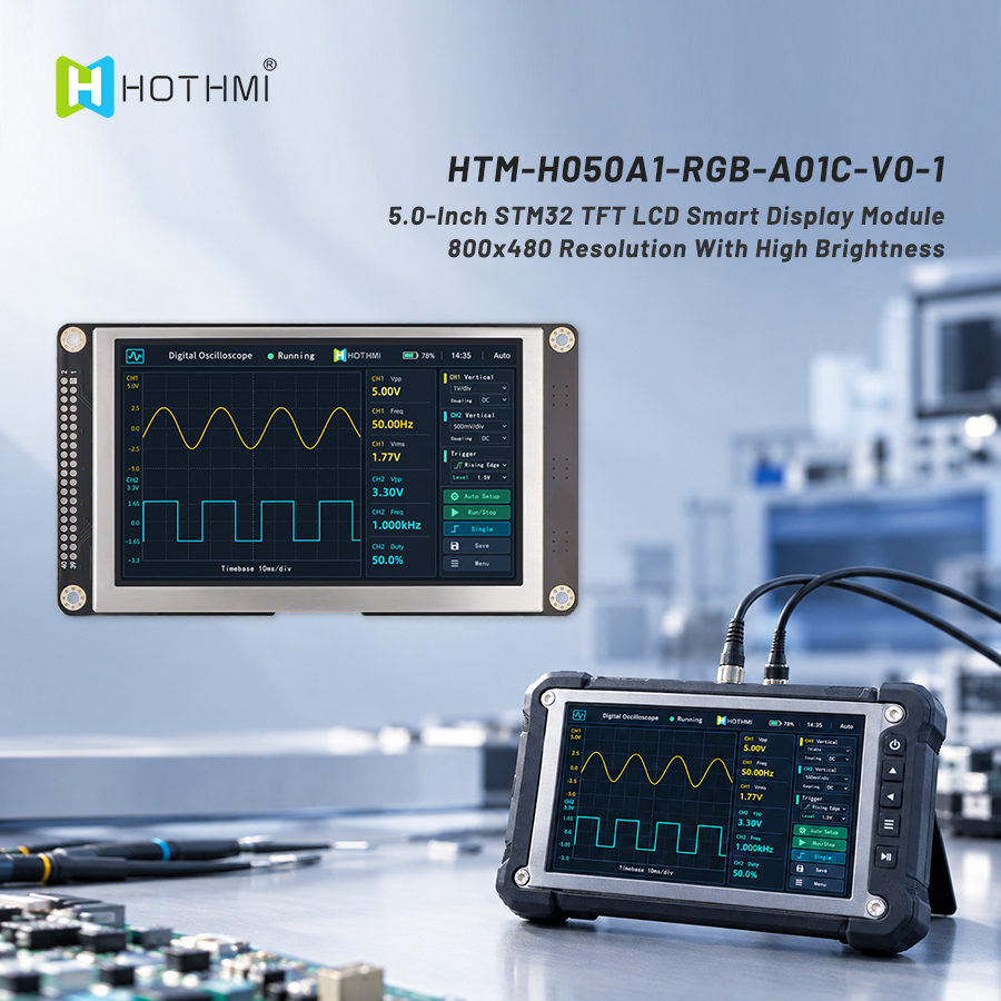 HOTLCD 5.0 inch STM32 high brightness TFT LCD smart display module 0.jpg
